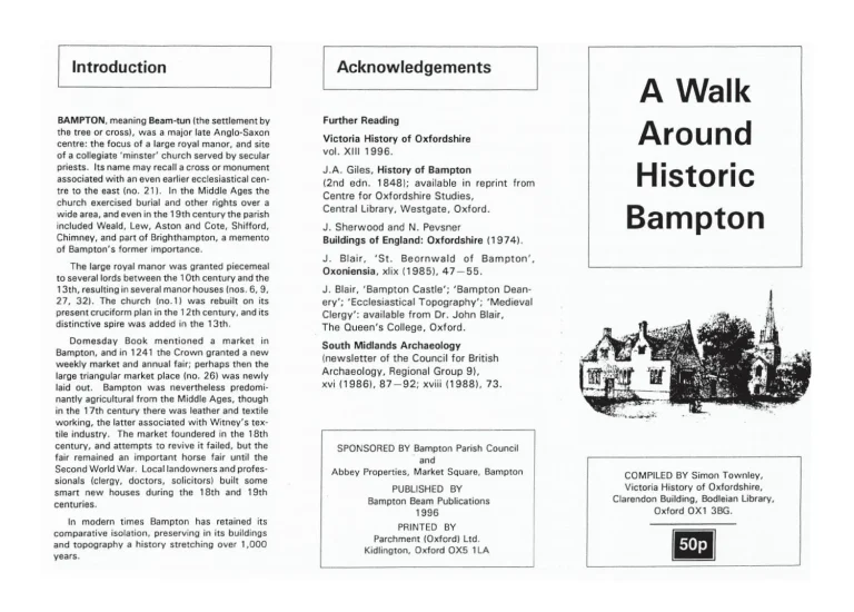 A Walk Around Historic Bampton