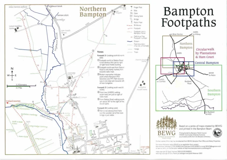 Bampton Footpaths and Circular Walks
