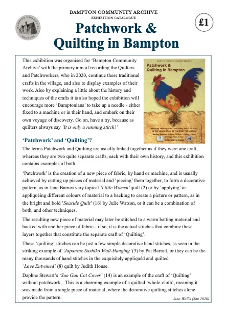 Patchwork & Quilting