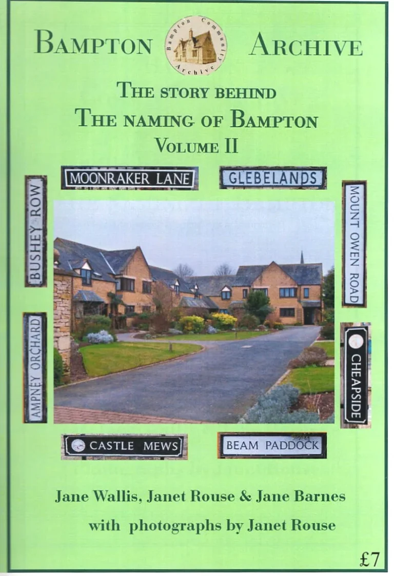 The Story Behind the Naming of Bampton – Vol. 2 byJane Wallis, Janet Rouse and Jane Barnes